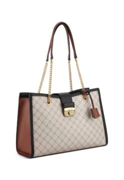 Nine West Thatcher Lrg Jet Set Carryall - Bolso De Mano - Black -Nine West 22e6ee2b0bc14fad9b06ec65e664acf9