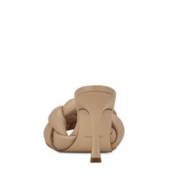 Nine West Sandalias Con Tacón Alto Delgado Mujer -Nine West 42207116 BEIGE x4