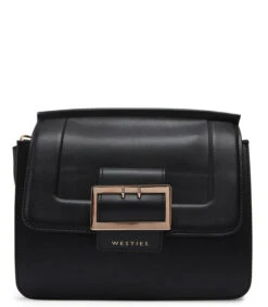 Bolso Satchel Negro Mujer