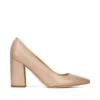 Nine West Zapatillas Pump Beige De Tacón Alto Cuadrado Mujer -Nine West 42998247 x1
