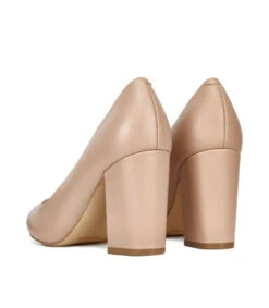 Nine West Zapatillas Pump Beige De Tacón Alto Cuadrado Mujer -Nine West 42998247 x4