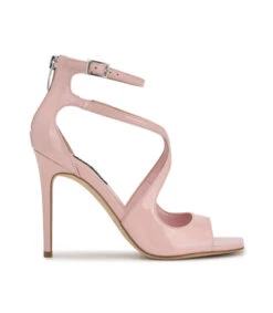 Nine West Zapatillas Con Pulsera Rosas Con Tacón Alto De Aguja Mujer