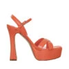 Nine West Sandalias Naranjas Con Tacón Alto De Media Luna Mujer -Nine West 43041152 x1
