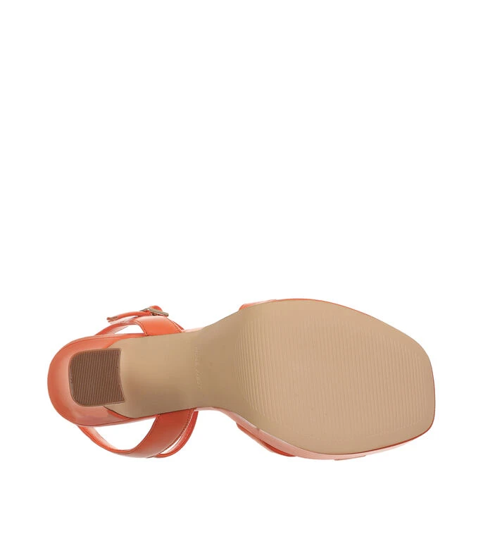 Nine West Sandalias Naranjas Con Tacón Alto De Media Luna Mujer 8 Nine West Sandalias Naranjas Con Tacón Alto De Media Luna Mujer - Imagen 6