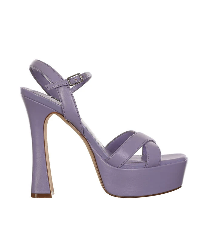 Nine West Sandalias Lila Con Tacón Alto De Media Luna Mujer 3 Nine West Sandalias Lila Con Tacón Alto De Media Luna Mujer