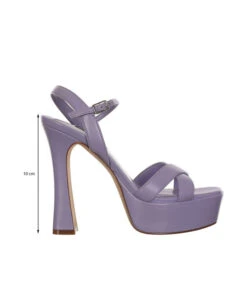 Nine West Sandalias Lila Con Tacón Alto De Media Luna Mujer 13 Nine West Sandalias Lila Con Tacón Alto De Media Luna Mujer -Nine West 43041161 x6