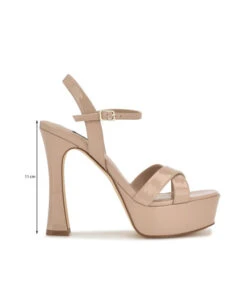 Nine West Sandalias Rosa Claro Con Tacón Alto Cuadrado Mujer -Nine West 43041170 x6