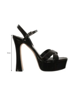 Nine West Sandalias Negras Con Tacón Alto De Media Luna Mujer 15 Nine West Sandalias Negras Con Tacón Alto De Media Luna Mujer -Nine West 43041181 x7