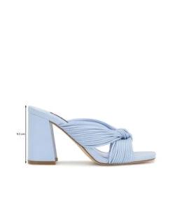 Nine West Sandalias Azul Claro Con Tacón Alto Ancho Galinda Mujer -Nine West 43041202 x6