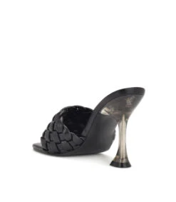 Nine West Sandalias Negras Con Tacón Alto Cuadrado Mujer -Nine West 43041221 x4