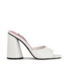 Nine West Zuecos Blancos Nexcit Con Tacón Alto Redondo Mujer -Nine West 43077055 x1