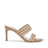 Nine West Zuecos Beige Pause Con Tacón Alto De Aguja Mujer