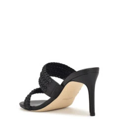 Nine West Zuecos Negros Pause Con Tacón Alto De Aguja Mujer -Nine West 43077120 x4