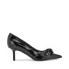 Nine West Zapatillas Casuales Negras Con Tacón Medio De Aguja Mujer -Nine West 43077140 x1