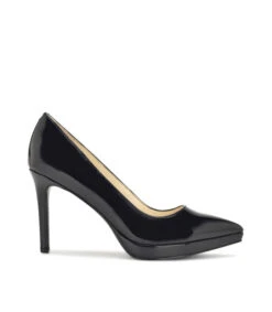 Nine West Zapatillas Pump Negras Con Tacón Alto De Aguja Mujer