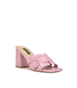 Nine West Sandalias Rosas Con Tacón Mediano Mujer -Nine West 43114934 x3