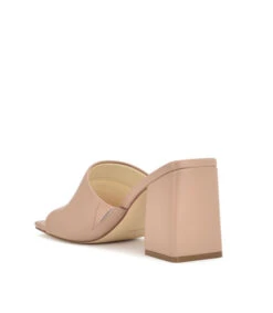 Nine West Zuecos Rosas Claros Con Tacón Medio Ancho Mujer -Nine West 43149756 x4