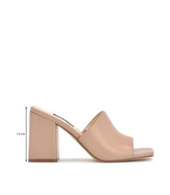 Nine West Zuecos Rosas Claros Con Tacón Medio Ancho Mujer -Nine West 43149756 x6