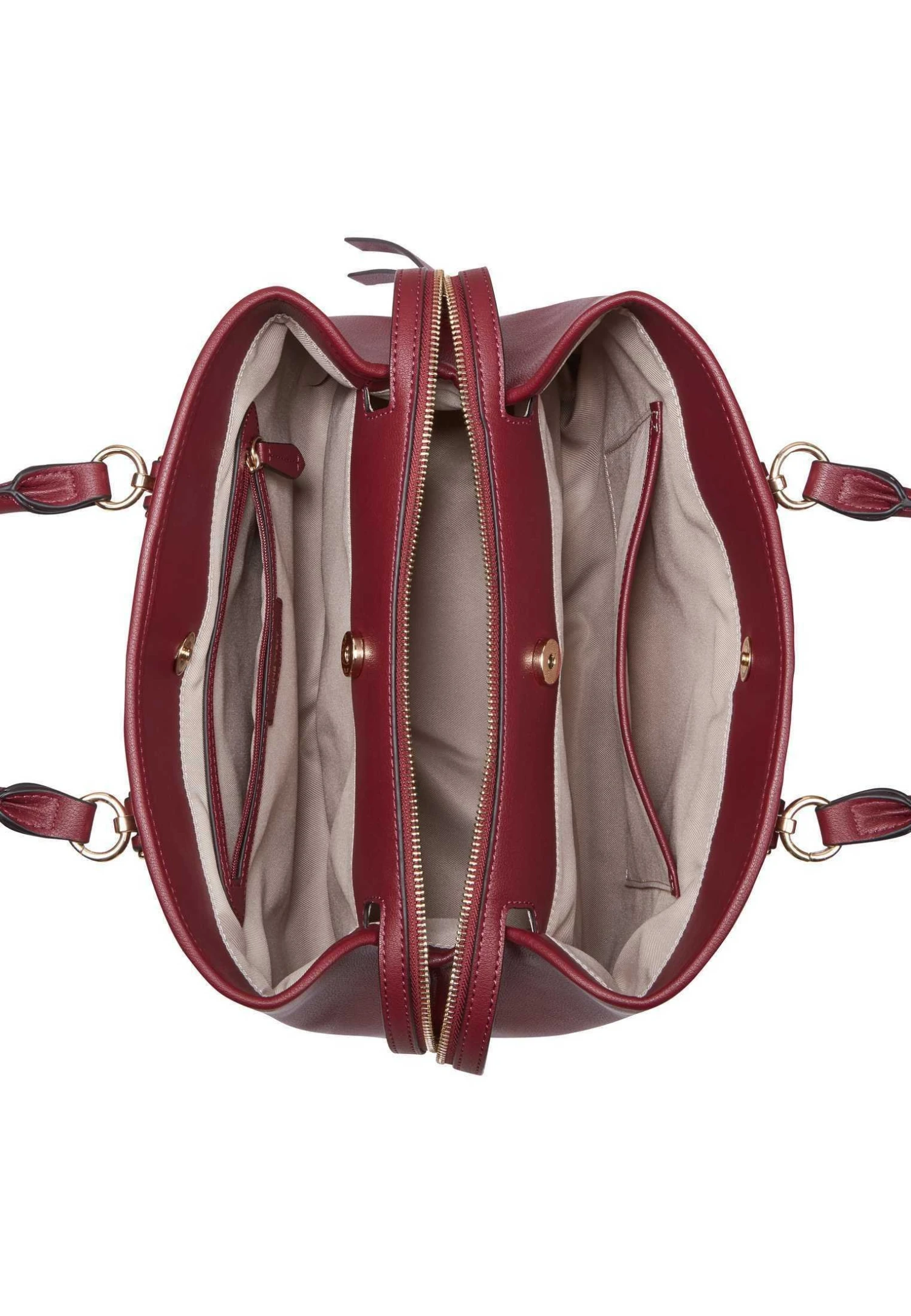 Nine West Saoirse Jet Set Satchel - Bolso De Mano - Claret 5 Nine West Saoirse Jet Set Satchel - Bolso De Mano - Claret - Imagen 3