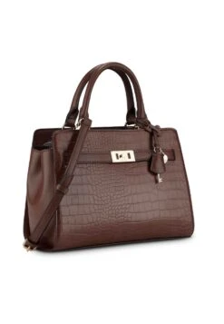 Nine West Maribel Satchel - Bolso De Mano - Mahogany -Nine West c0703c59b0c64256b7eee823c3dbb057